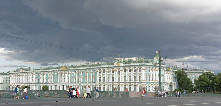 View of the Winter Palace in St. Petersburg