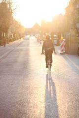 Sonnenuntergang Fahrrad