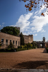 The walls of Castle of Tomar