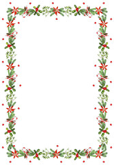 Christmas and New Year invitation or greeting card design of winter holiday background.