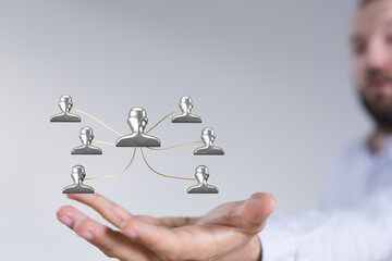 team hierarchy connection group digital