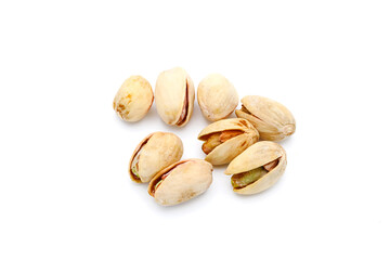 pistachios stack isolated on a white background