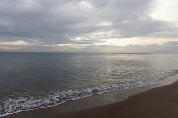 beautiful sea view and cloudy sky