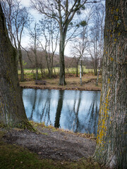 Small pond called Ochsenbrunnen at Jois in Burgenland
