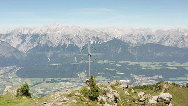 Austria Tyrol Voldertal Largoz Mountain 
&Ouml;sterreich Tirol Innsbruck Panorama Inntal