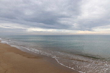 beautiful sea view and cloudy sky