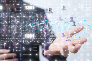 Telecommunication concept with abstract network structure