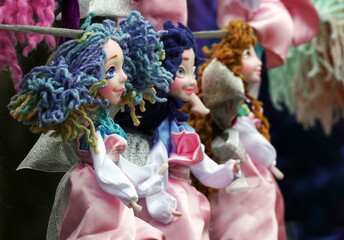 Street sale of homemade baby dolls