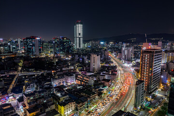 Naklejka premium light column