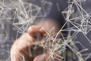 Digital Network and data concept.