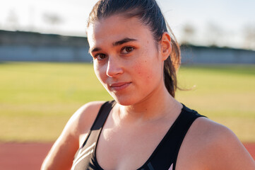 portrait young athlete