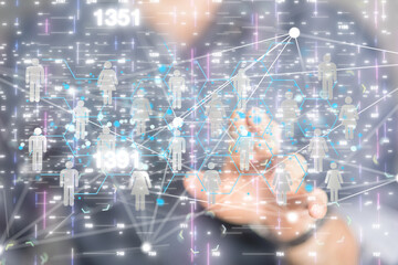 Telecommunication concept with abstract network structure