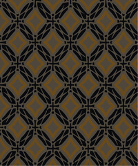 Fototapeta premium rhomboid geometric pattern gold color with black