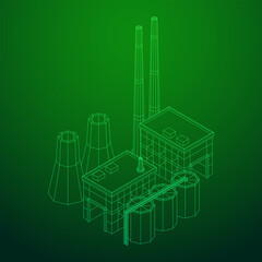 Industrial building factorie facilitie power plant