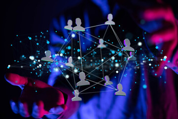 Unity group and teamwork concept digital