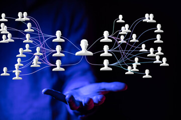 dark hierarchy connection team group digital