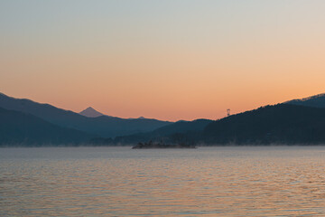 Sunrise of Water fog