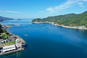 Fototapeta premium 愛媛県西予市 三瓶湾の風景