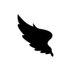 Angel wing icon vector symbol illustration
