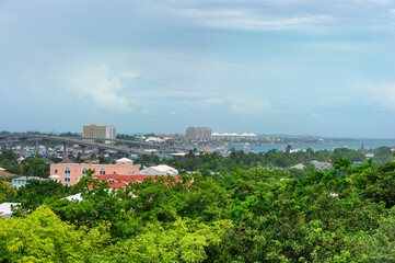 Vast views from on top of  Bennet's Hill in Nassau, Bahama