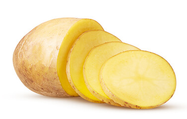 Young chopped potatoes