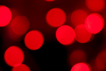 Red background bokeh Used at Christmas, Valentine's, New Year and various events.