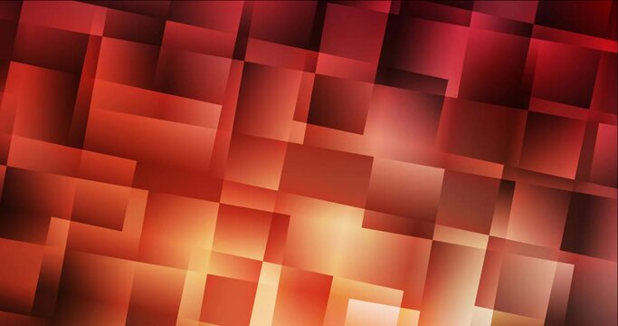 4K looping dark red abstract animation with rhombus. Holographic abstract video with cubs, rectangles. Slideshow for web sites. 4096 x 2160, 30 fps.