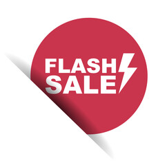 red vector illustration banner flash sale