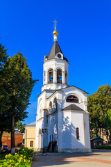 Bell tower of Theotokos Nativity Monastery in Vladimir, Russia