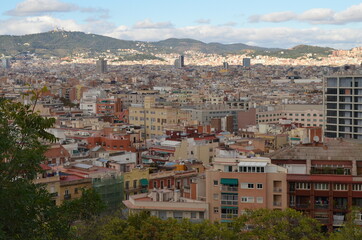 Fototapeta premium View of the city Barcelona