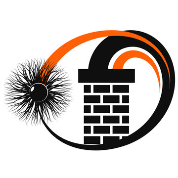 Chimney Cleaning And Maintenance Symbol Brick Pipe Simple