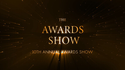 Elegant Golden Awards Show Title