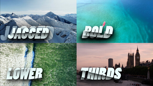 Cool Jagged Bold Lower Thirds