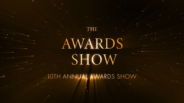 Elegant Golden Awards Show Title