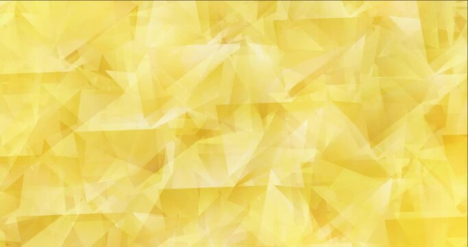 4K looping light yellow video with polygonal materials. Trendy vibrant holographic clip in halftone style. Clip for mobile apps. 4096 x 2160, 30 fps. Codec Photo JPEG.