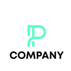 p logo vector