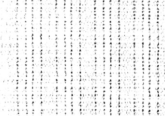 Rough, irregular texture composed of monochrome geometric elements. Overlay distressed grunge background. Abstract vector illustration. Isolated on white background. EPS10