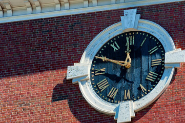 Clock onBoston Massachusetts Park Street Church