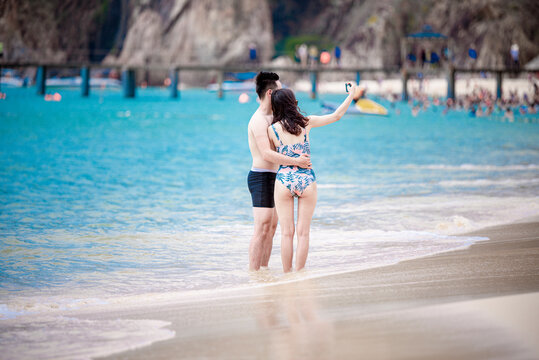 Binh Dinh Province, Viet Nam, June 10th 2019: Beautiful landscape in Eo Gio, Quy Nhon, Vietnam