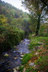 Fototapeta na wymiar source of the river Lete in Prata Sannita