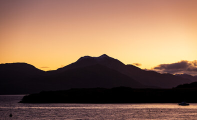 Beinn Sgritheall Munro Highlands Scotland at dawn