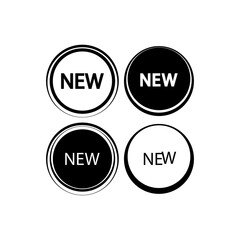 Retail icon : new label icon vector