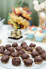 sweet table, chocolate candies