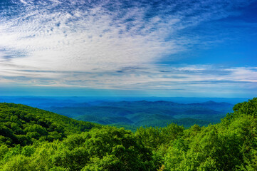 Obraz premium Blue Ridge Parkway Scenic Landscape