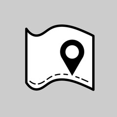 Geo icons gps world planet. Arrow map Pin vector stock illustration isolated. eps10