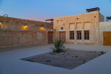 A beautiful corner of an Arabic Zoco (shopping center). Mix between nature and town. 