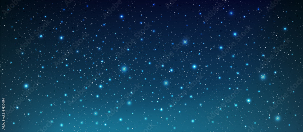 Wall mural beautiful milky way galaxy background with nebula cosmos. stardust in deep space and bright shining 