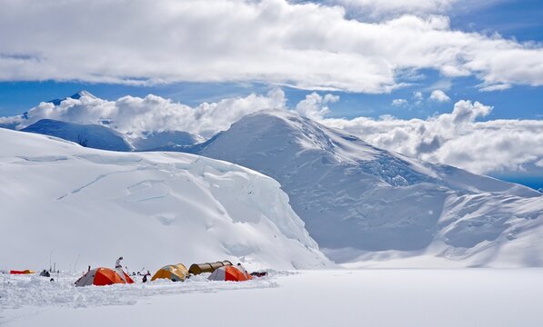 11K Camp on Denali's West Buttress Route