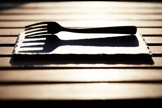 Forchetta in controluce