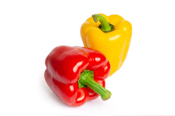 Sweet pepper isolated on a white background